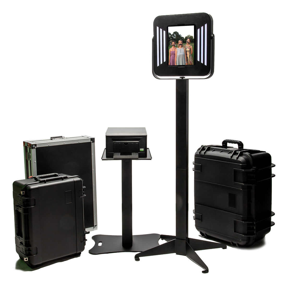 HootBooth® ILLUMIN8 AIR 12.9&quot; iPad Photo Booth With Wireless Print Bundle