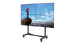 HootBooth LumaVu 2x2 Video Wall On Portable Rolling Stand With Lockable 360 degree Wheels